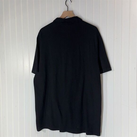 Carbon2Cobalt Effortlessly Cool Black Button Shirt M Soft Cotton Minimal Dadcore - Picture 2 of 9